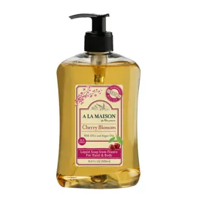 Hand & Body Liquid Soap Cherry Blossom 16.9 Oz By A La Maison