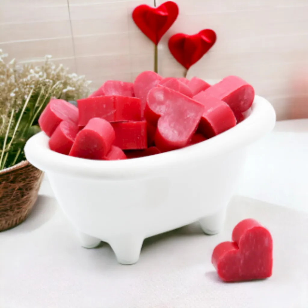 Heart Shaped Scented Guest Soaps - Box of 10 - SLS & Paraben Free - Soap Gift