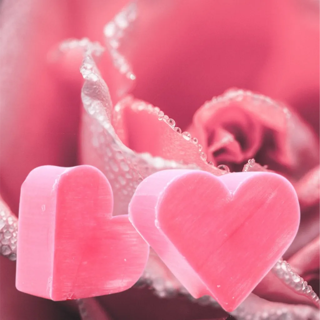 Heart Shaped Scented Guest Soaps - Box of 10 - SLS & Paraben Free - Soap Gift
