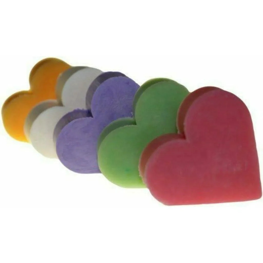 Heart Shaped Scented Guest Soaps - Box of 10 - SLS & Paraben Free - Soap Gift