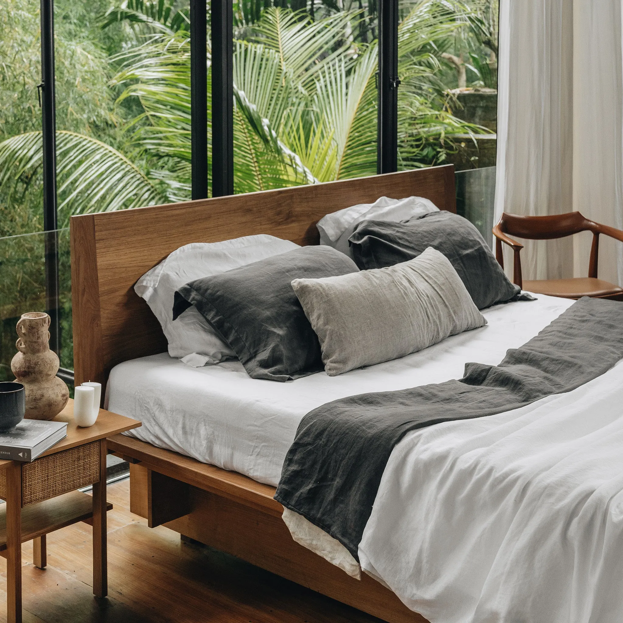 Heveya® Linen Fitted Sheet Set