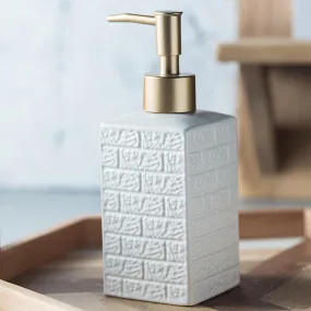 Homestic Liquid Soap Dispenser | Handwash Soap Dispenser | Soap Dispenser for Wash Basin | Shampoo Dispenser Bottle | Bathroom Dispenser Bottle | 350 ML | White