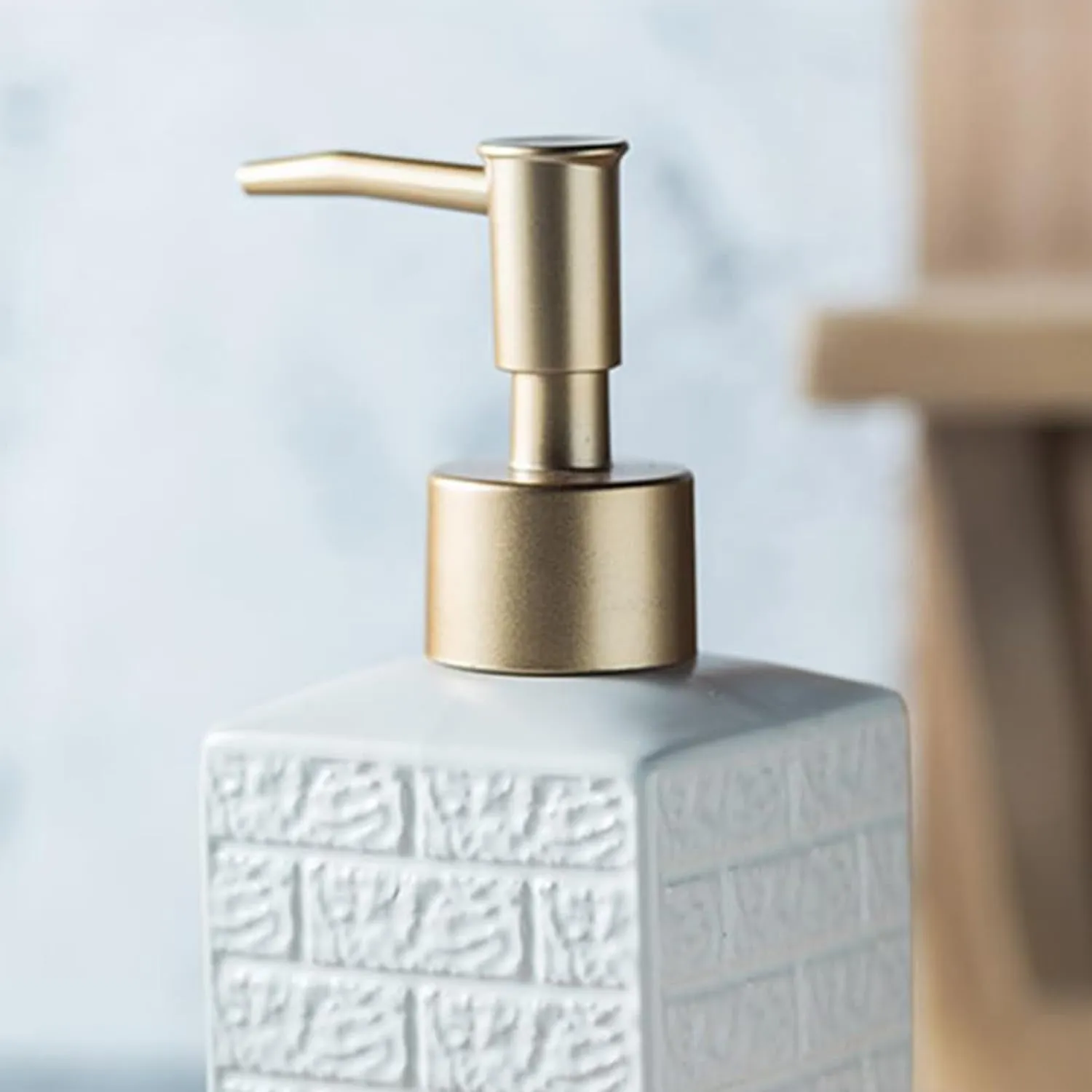 Homestic Liquid Soap Dispenser | Handwash Soap Dispenser | Soap Dispenser for Wash Basin | Shampoo Dispenser Bottle | Bathroom Dispenser Bottle | 350 ML | White
