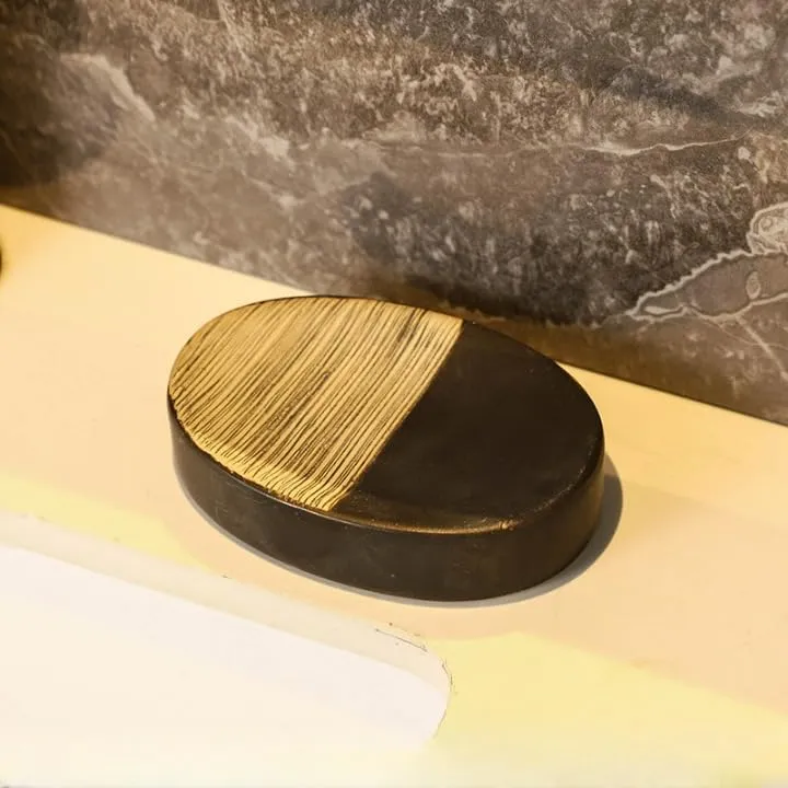Homestic Soap Holder | Handwash Soap Dispenser | Soap Dispenser for Wash Basin | Soap Dispenser Case | Bathroom Dispenser Case | 3 Piece | JY00044 | Brown