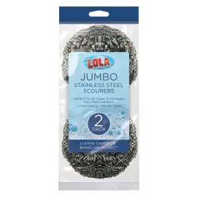Jumbo Stainless Steel Scourer - 2 pack