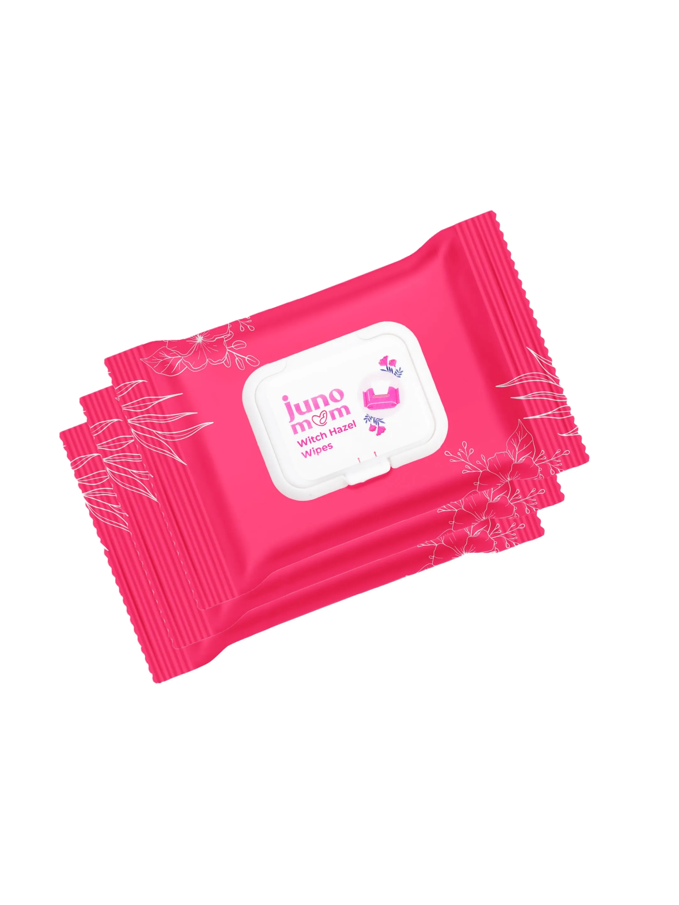 Juno Mom Witch-Hazel Wipes | 75 Pulls (Pack of 3) | Instant Cooling Wet Wipes