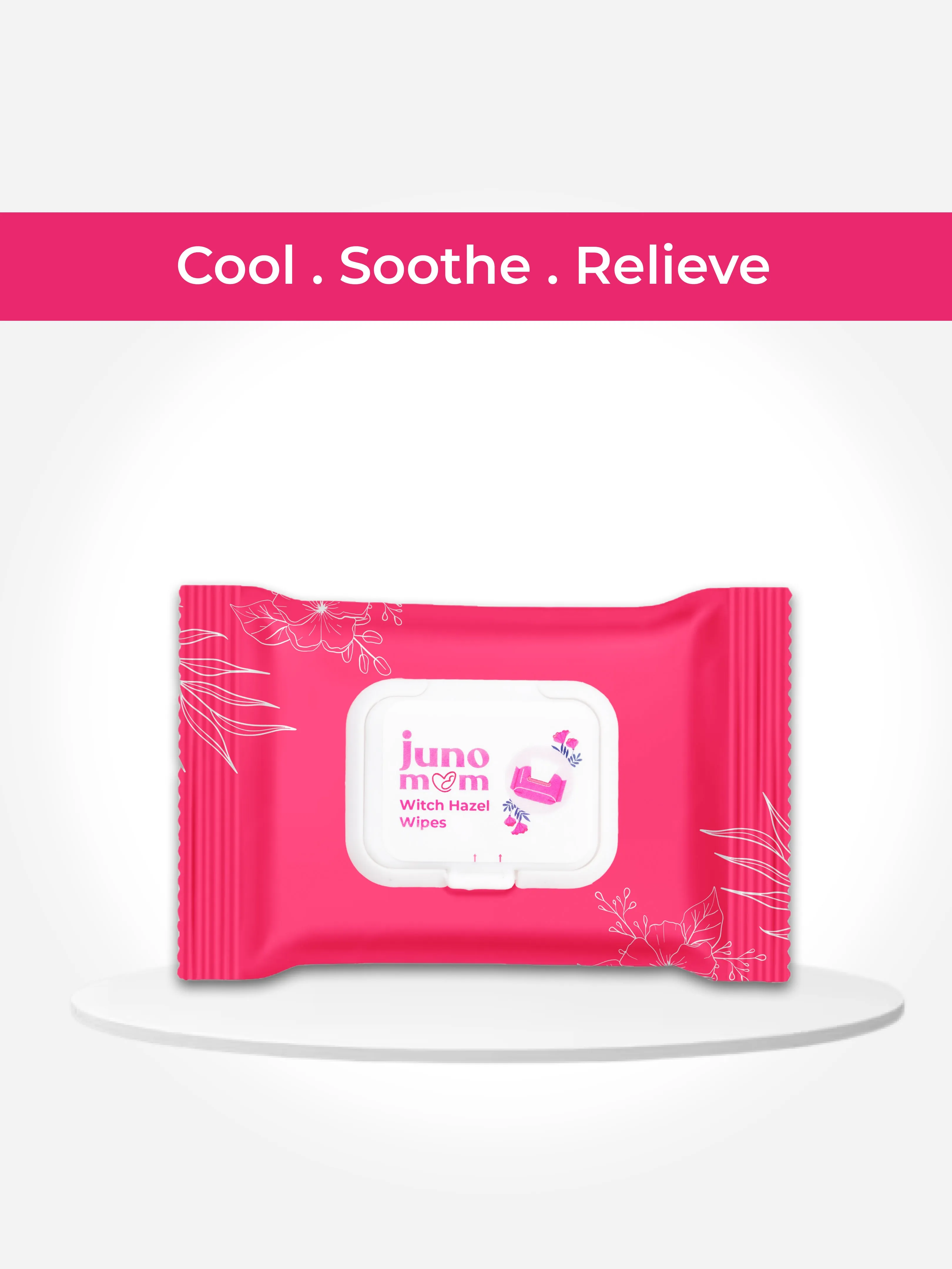 Juno Mom Witch-Hazel Wipes | 75 Pulls (Pack of 3) | Instant Cooling Wet Wipes
