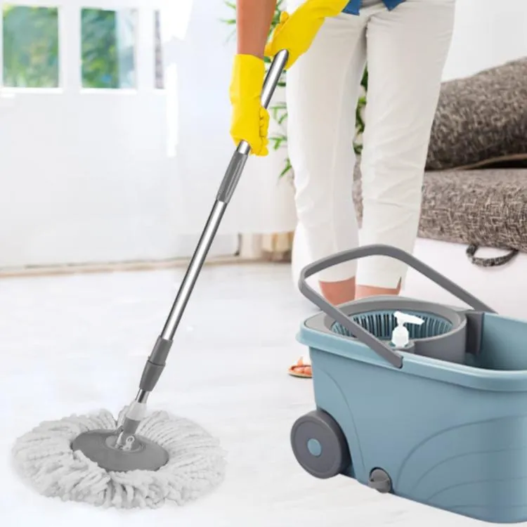 Kleeno Max Clean Deluxe Spin Mop Bucket with Soap Dispenser