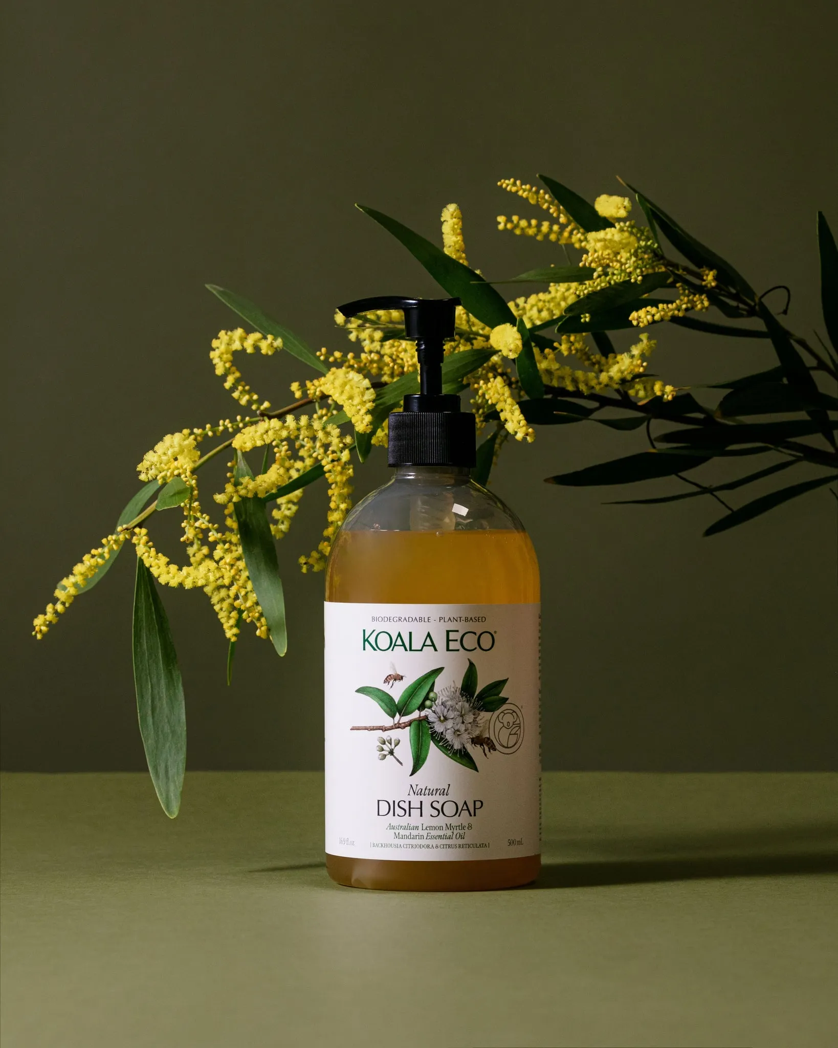 Koala Eco Natural Dish Soap Lemon Myrtle & Mandarin Essential Oil - 500ml