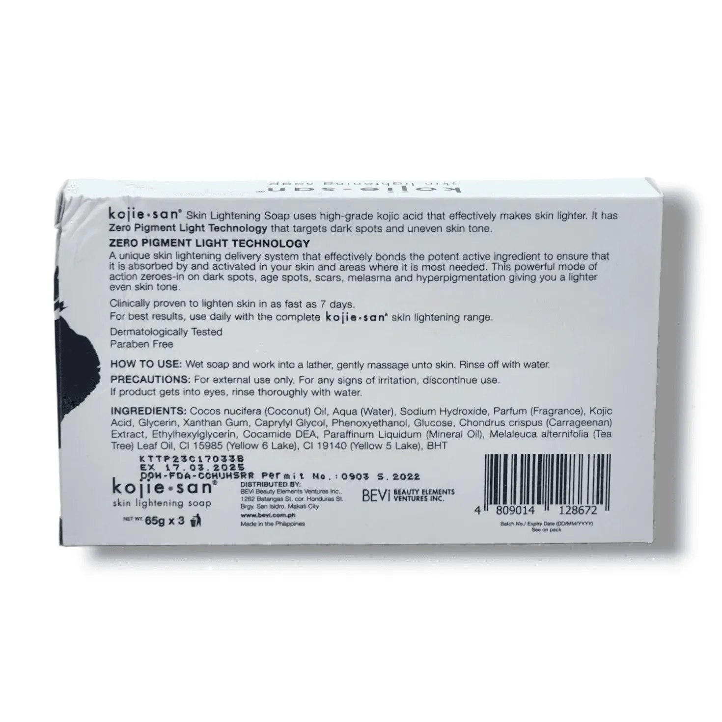 KOJIE SAN SKIN LIGHTENING SOAP 3X65gm