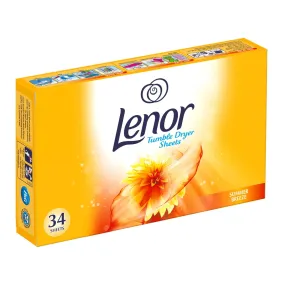 Lenor Tumble Dryer Sheets Summer Breeze, 34 Sheets