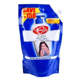 LIFEBUOY MILD CARE REFILL HAND WASH 400ML POUCH