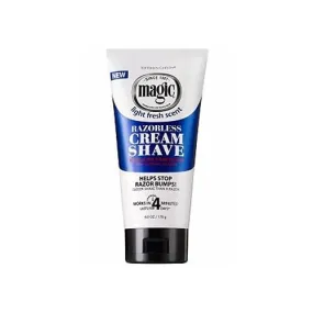 Magic Shaving Cream Razorless Light Fresh Scent Blue 170g