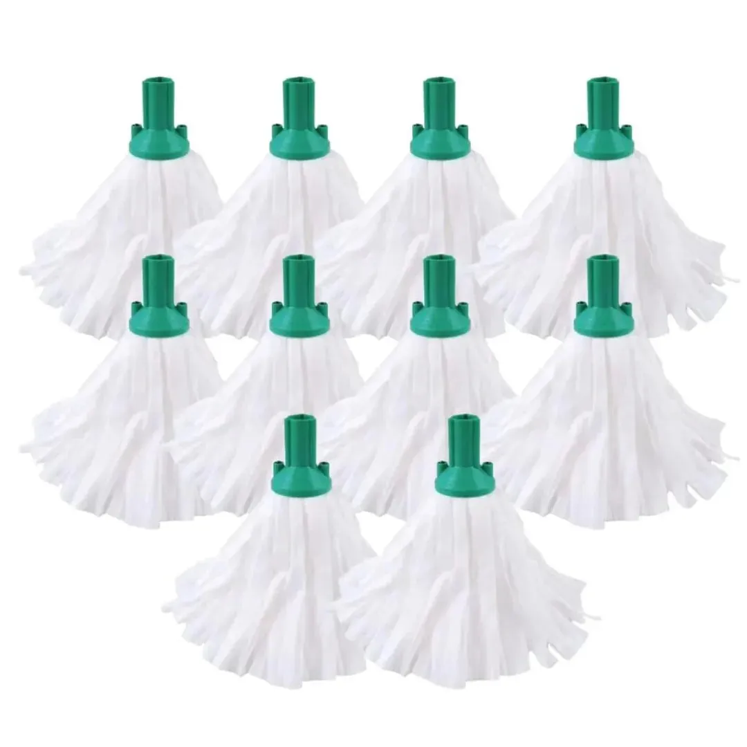 Mop Heads Replacements (10 pack)Large Big White 120g Socket Screw