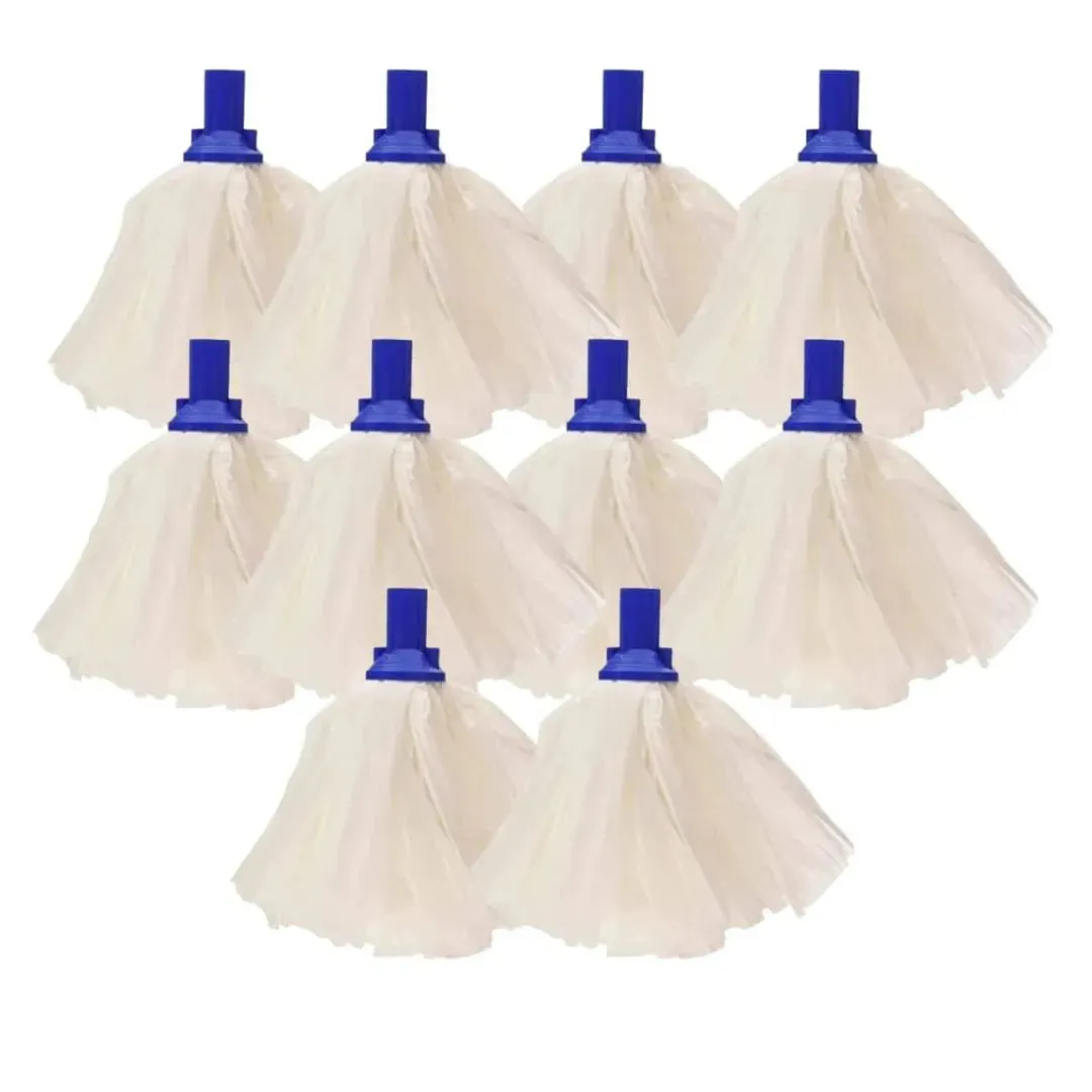 Mop Heads Replacements (10 pack)Large Big White 120g Socket Screw
