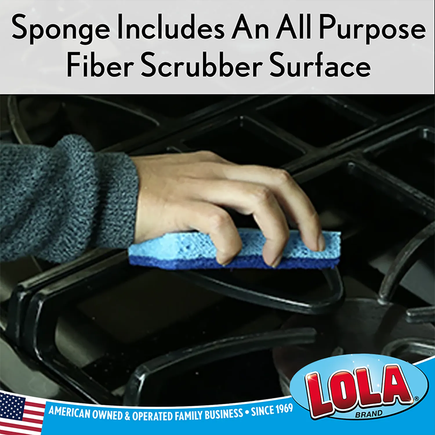 Natural Cellulose Scrub Sponges - 12 count