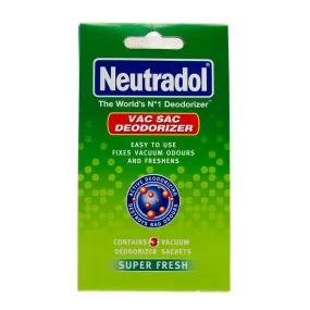 Neutradol Superfresh Vac Sac Deodoriser 3 Sachets