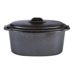 Pack Size 6 - Porcelite Oval Casserole Dish With Lid 15.7 x 9 x 8cm - CB4016