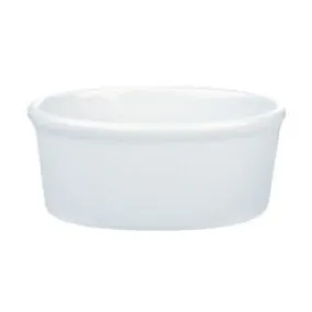 Pack Size 6 - Porcelite Oval Pie Dish 14x10x5cm/ 5"x4" - 15455
