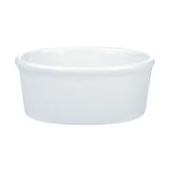 Pack Size 6 - Porcelite Oval Pie Dish 14x10x5cm/ 5"x4" - 15455