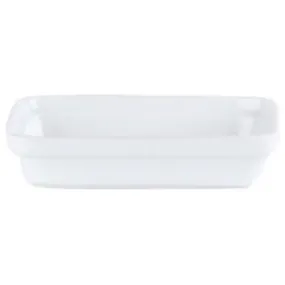 Pack Size 6 - Porcelite Rectangular Dish 19x13cm/7.5"x5" - 15426