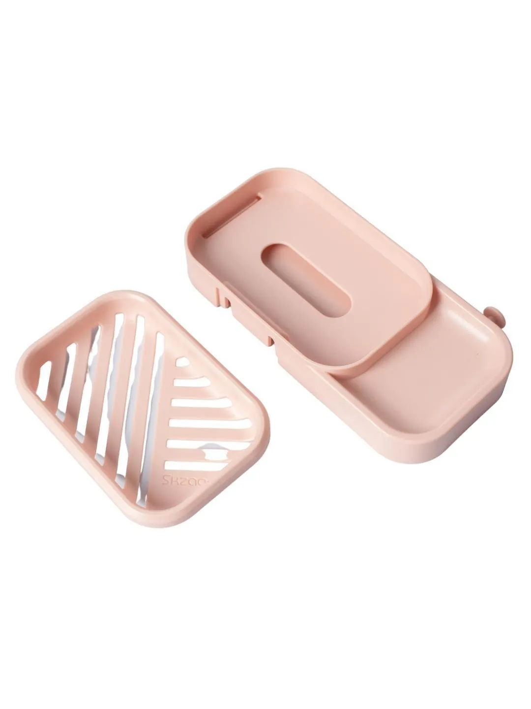 Peach Draining Soap Dish Holder