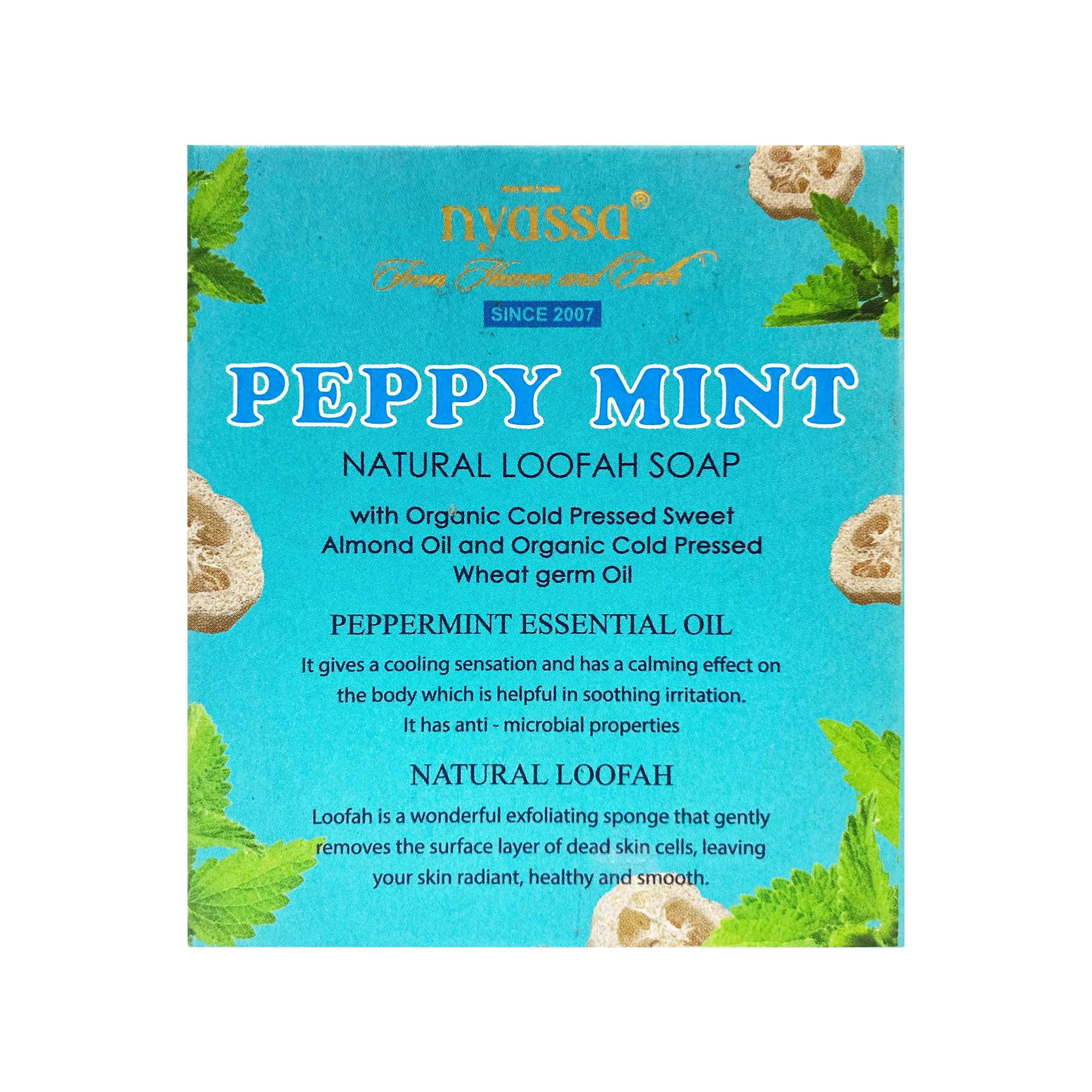 Peppy Mint Handmade Loofah Soap 150 gm