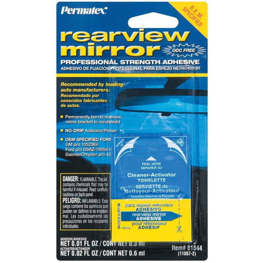 Permatex® Rearview Mirror Adhesive - 2 Part Kit