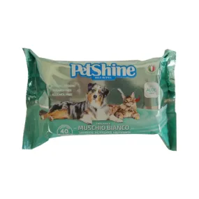 Petshine White Musk Wipes 40 units