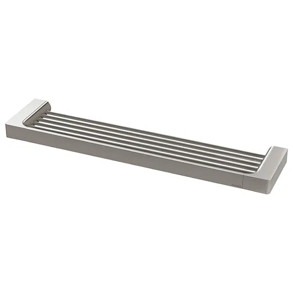 Phoenix Gloss Shower Shelf-Brushed Nickel 465mm