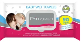Primavea Natural Baby Wet Towels 90S