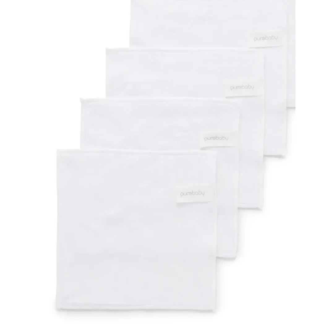 Purebaby Organic Cloth Wipes 10 Pack - White