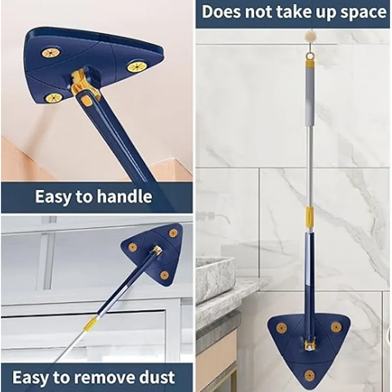 Rotating Triangular Cleaning Mop F70-93-6 Blue