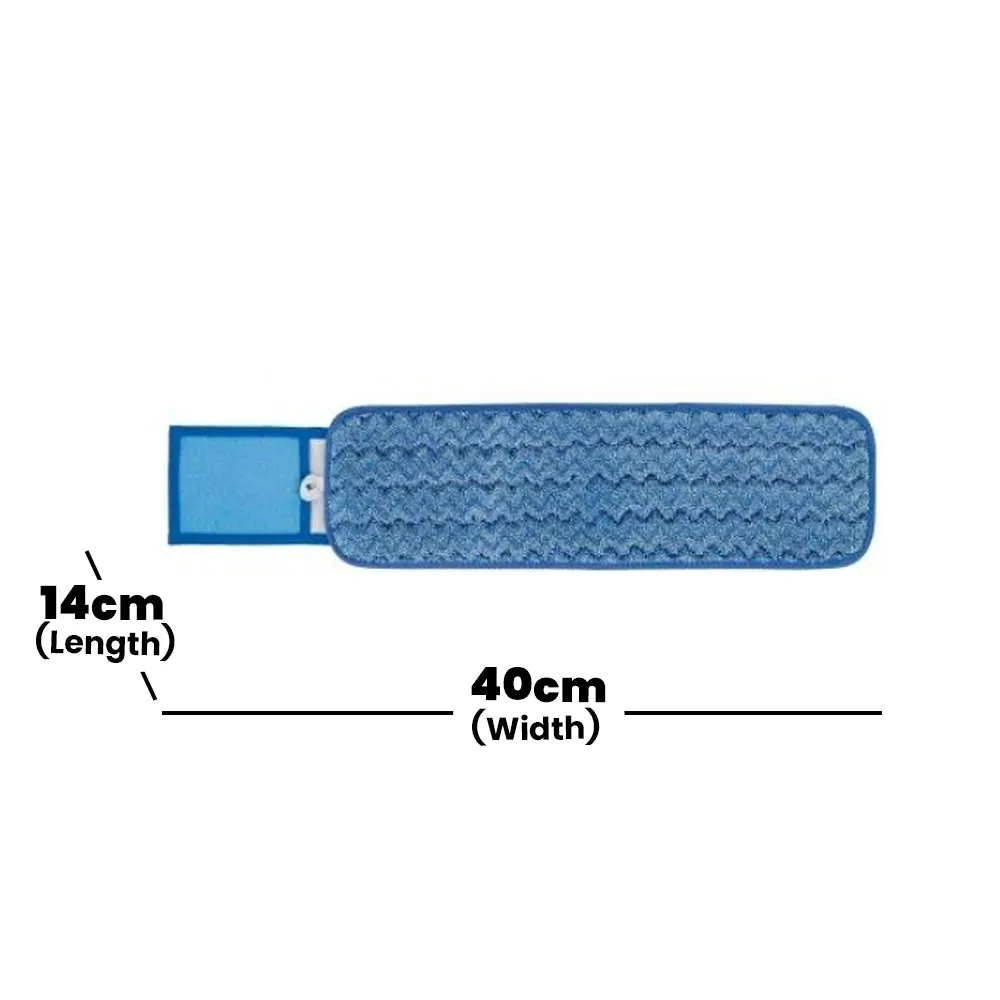 Rubbermaid Hygen 40cm Microfiber Wet Mop With Scrubber