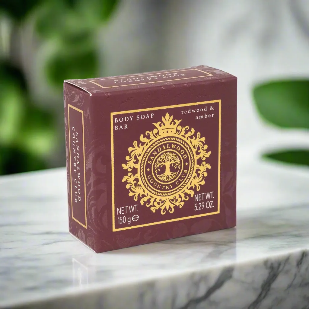 Sandalwood Country Club Redwood and Amber Soap Bar 150g