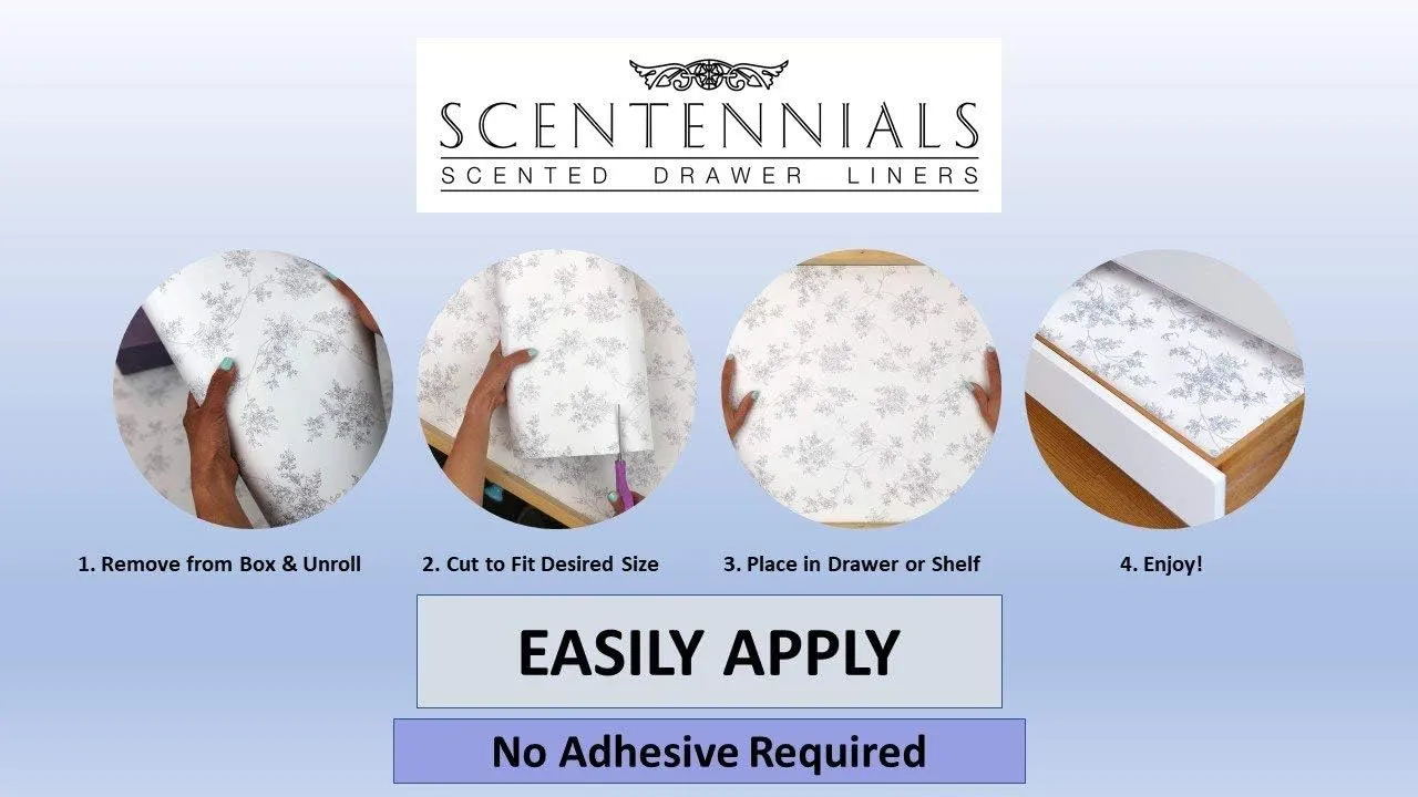 Scentennials Midnight Streak Scented Drawer Liners – 6 Sheets