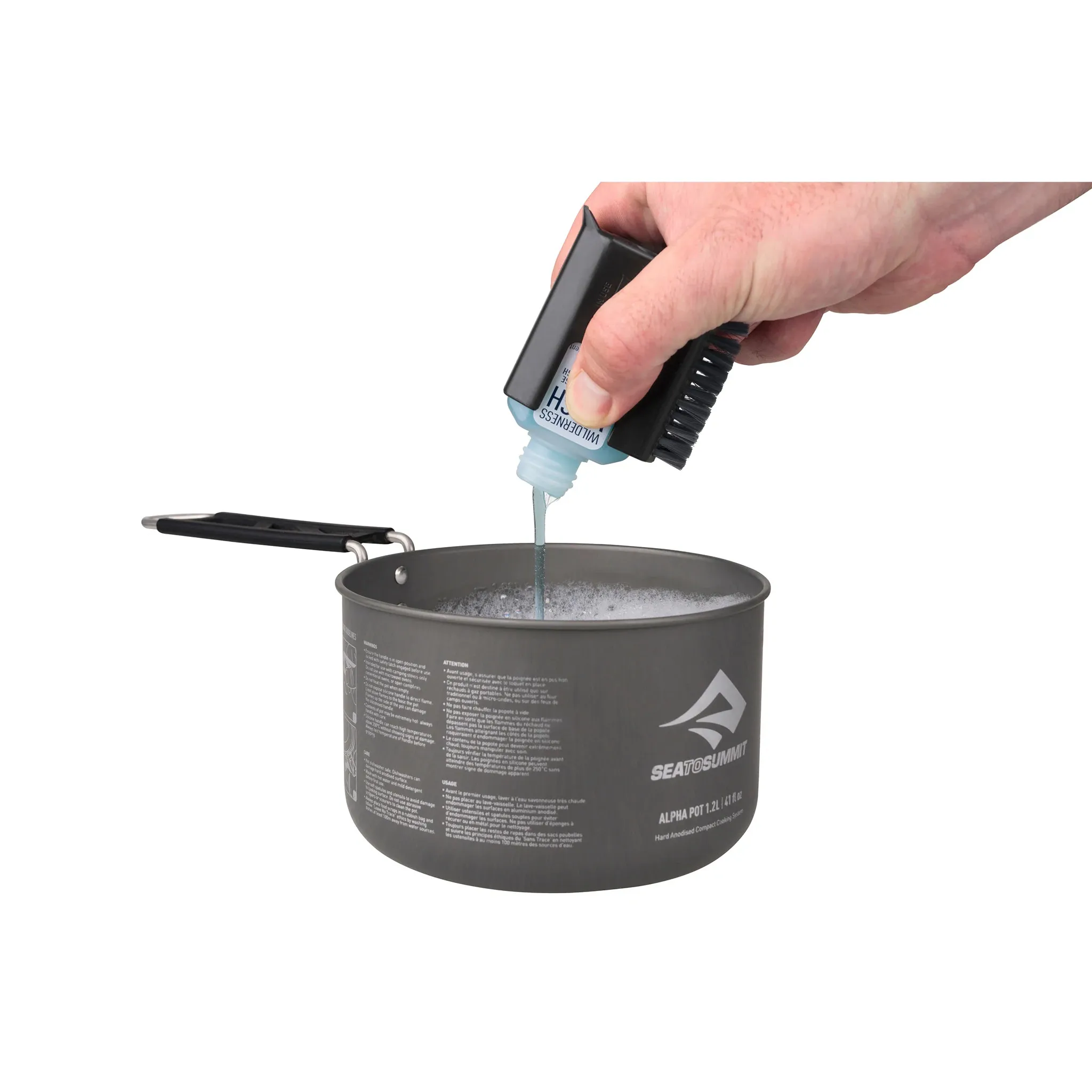 Sea To Summit Kitchen Pot Scrubber &amp; Soap Black | Buy Sea To Summit Kitchen Pot Scrubber &amp; Soap Black here | Outnorth