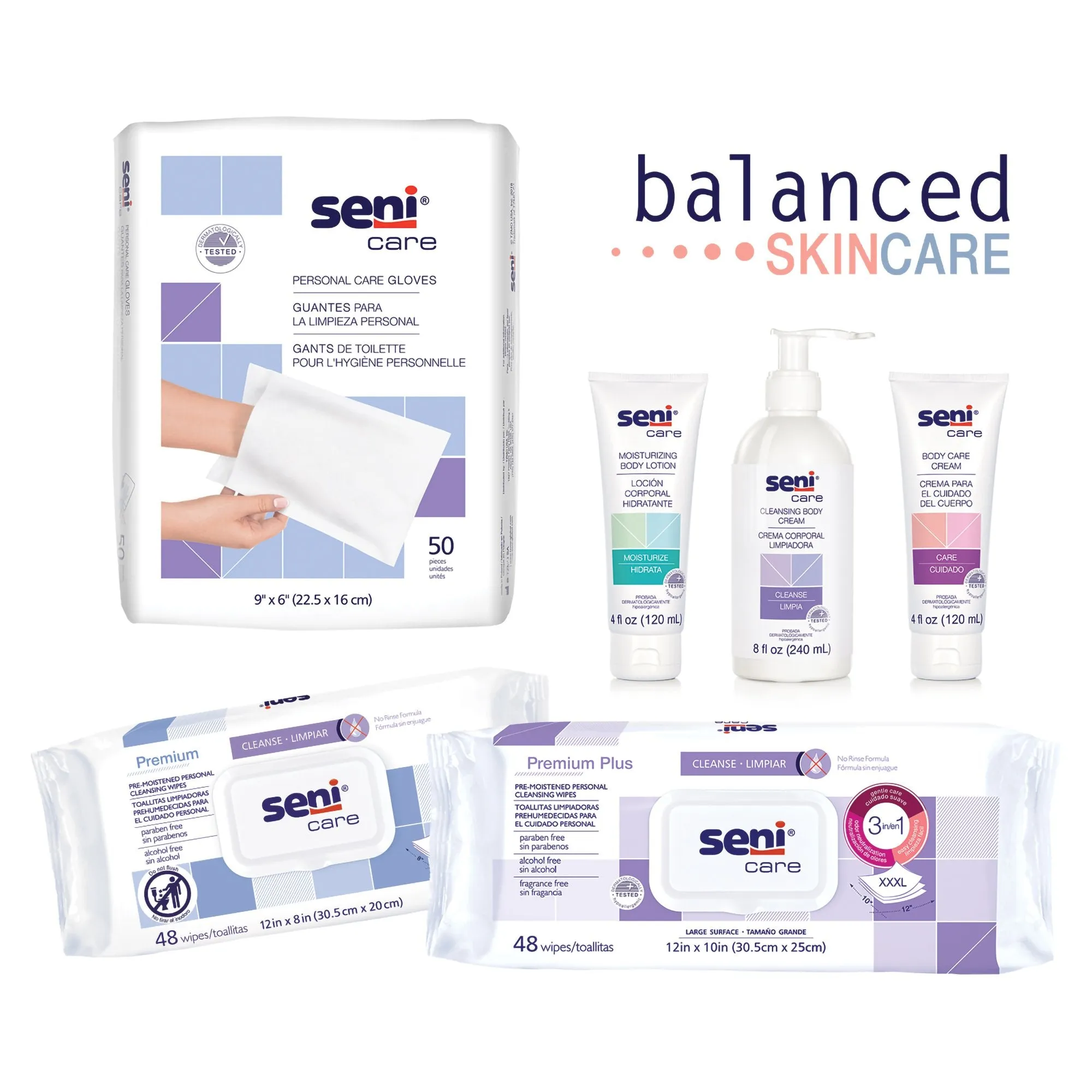 Seni® Care Delicate Cleansing Wipes, 48 ct.