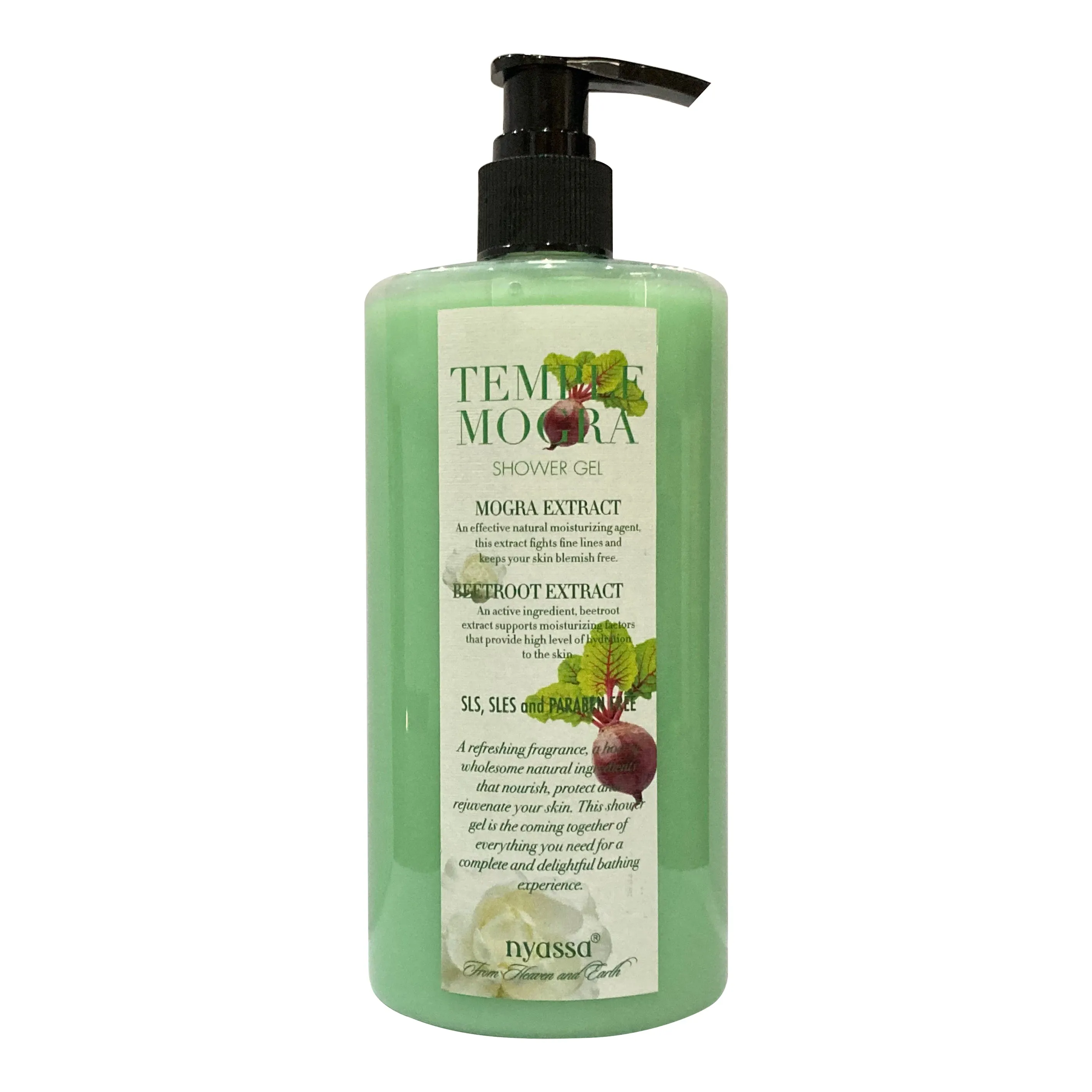 Silkening and relaxing Temple Mogra Shower Gel with 6 nourishing actives
