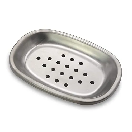 SPARRO: Double Layer Stainless Steel Soap Holder with Draining Tray