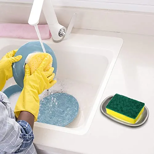 SPARRO: Double Layer Stainless Steel Soap Holder with Draining Tray