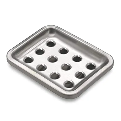 SPARRO: Double Layer Stainless Steel Soap Holder with Draining Tray