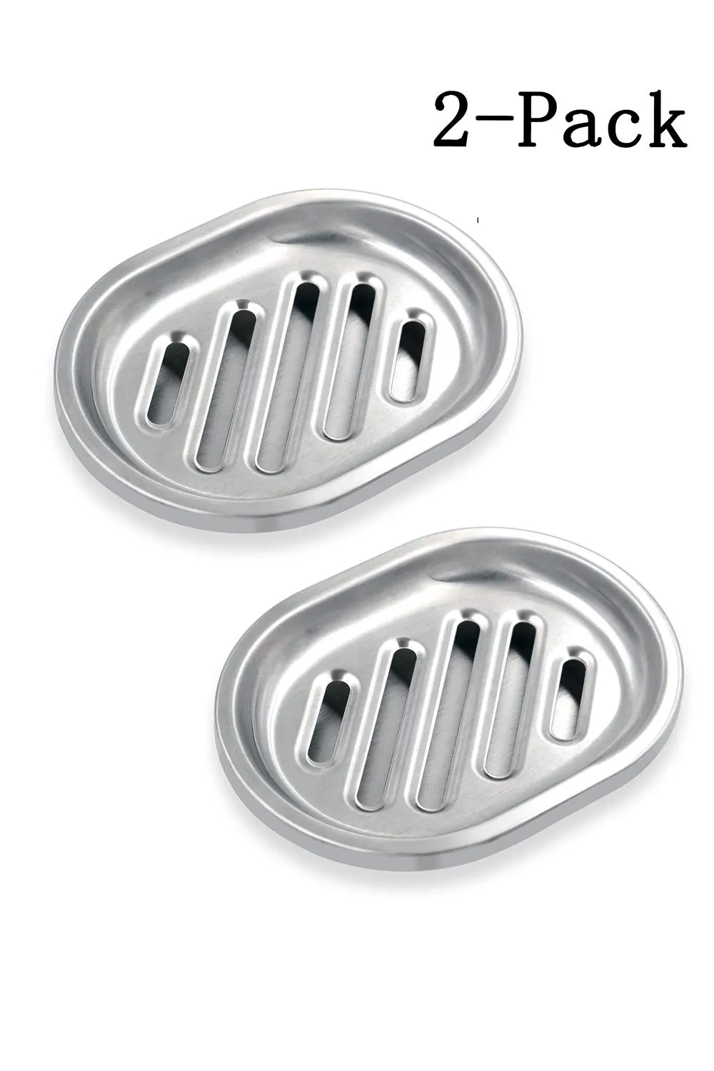 SPARRO: Double Layer Stainless Steel Soap Holder with Draining Tray