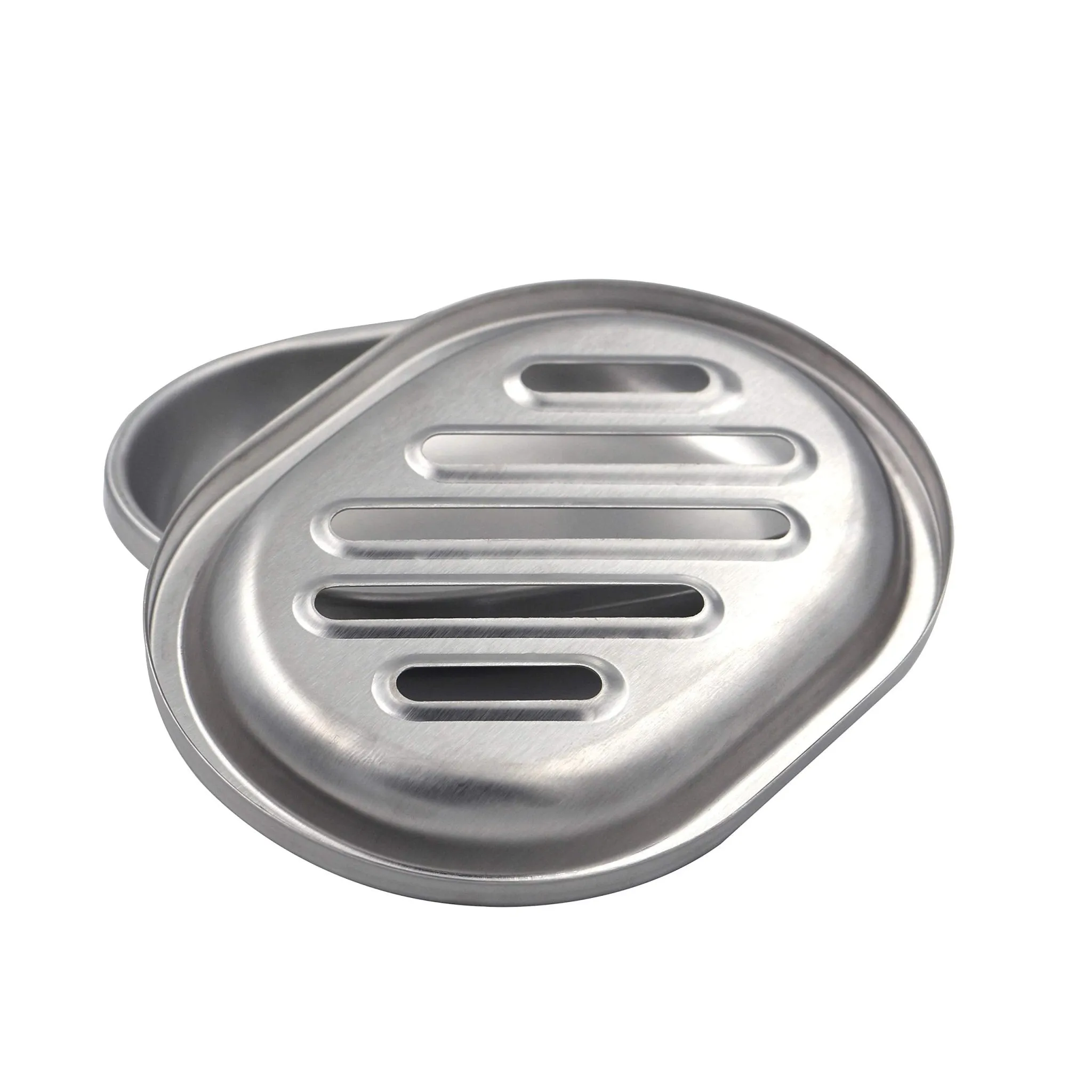 SPARRO: Double Layer Stainless Steel Soap Holder with Draining Tray