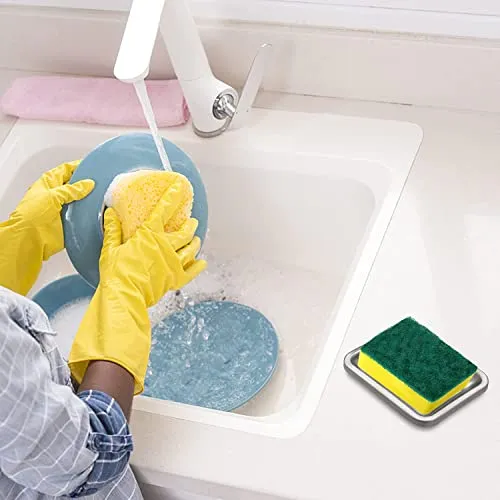 SPARRO: Double Layer Stainless Steel Soap Holder with Draining Tray