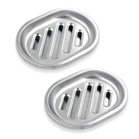SPARRO: Double Layer Stainless Steel Soap Holder with Draining Tray