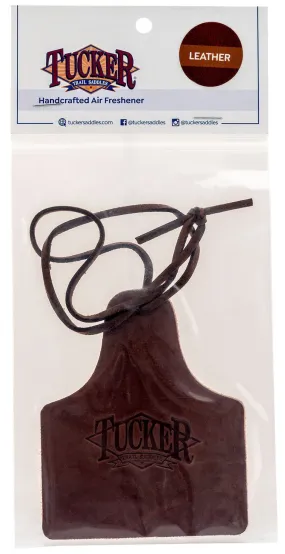 Tucker Cattle Ear Tag Leather Air Freshener