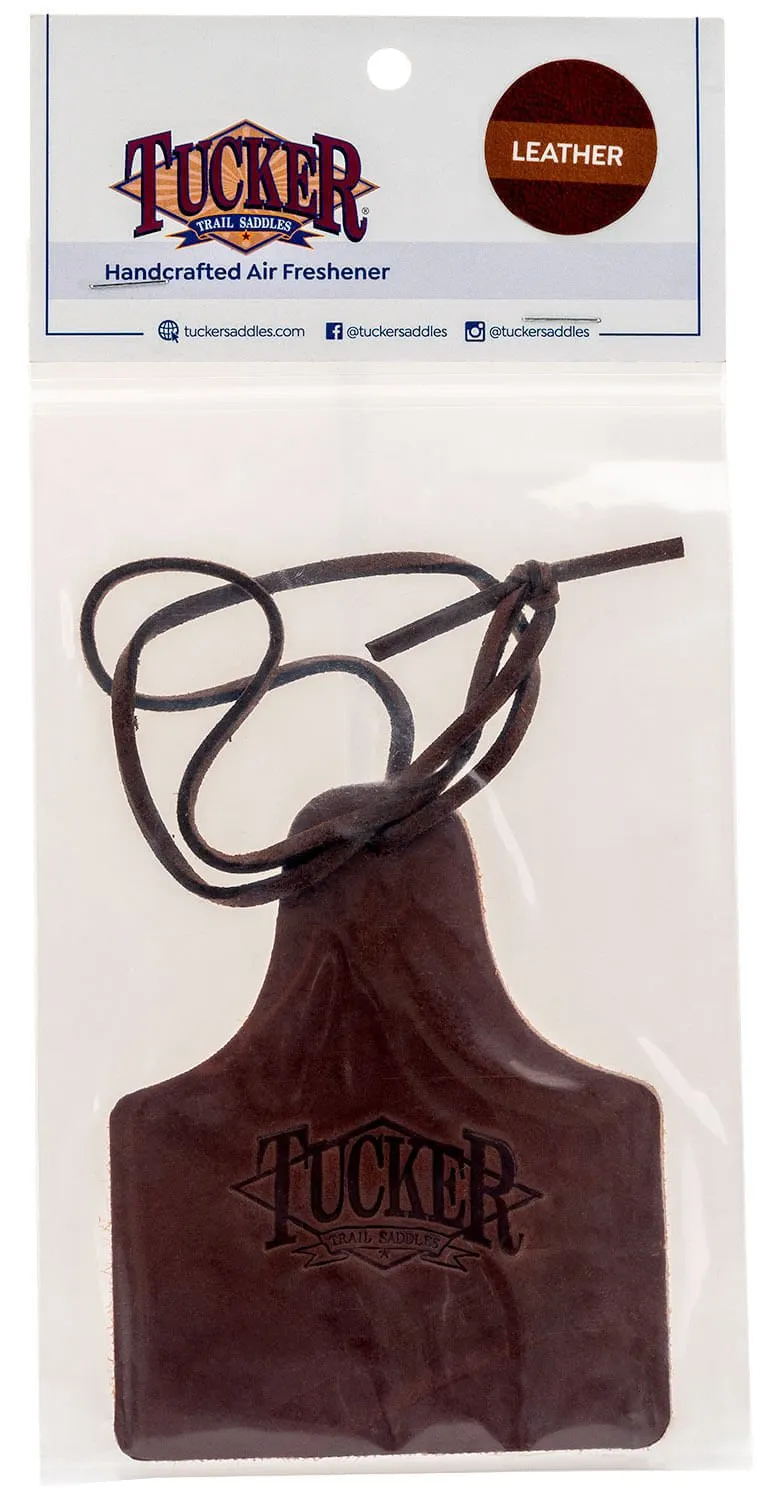 Tucker Cattle Ear Tag Leather Air Freshener