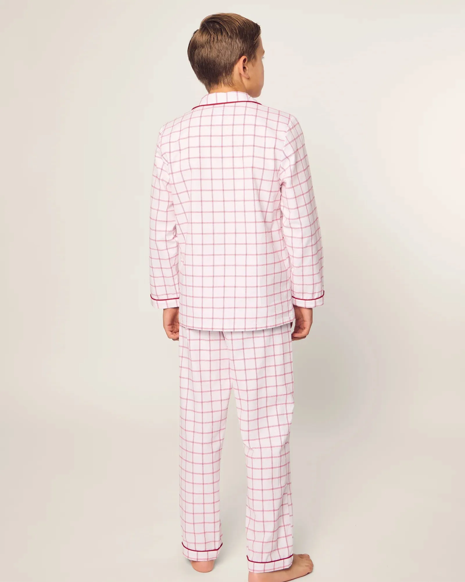 Twill Pajama Set | Garnet Tattersall