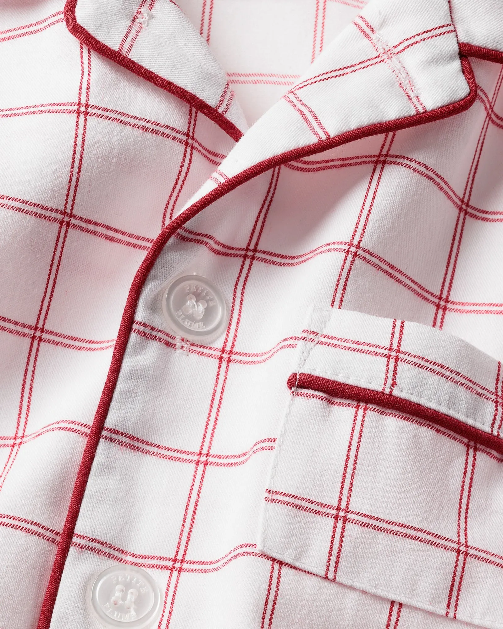 Twill Pajama Set | Garnet Tattersall